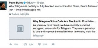 Las duras palabras del CEO de Telegram ante WhatsApp