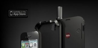 Convierte tu iPhone en un móvil vía satelite con un adaptador especial conectado por bluetooth.
