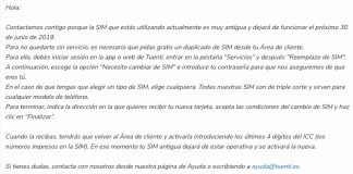 TUENTI cambia sus SIM a Movistar ¿Motivos? TUENTI cambia su SIM a MOVISTAR