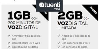 TUENTI prorroga los precios de sus tarifas de Voz Digital con datos unos días más.
