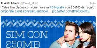 Tuenti regala una SIM con 250MB de tráfico. (red MOVISTAR)