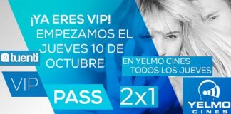 TUENTI fideliza a sus clientes con entradas 2×1 en Yelmo todos los jueves.