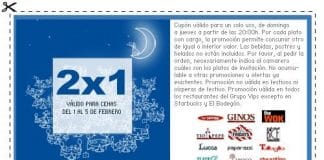 Vips del 1 al 5 de Febrero: 2 x 1