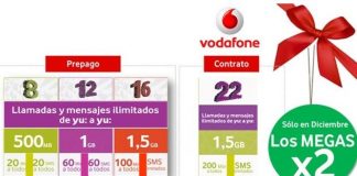 VODAFONE sigue perdiendo clientes y busca captar clientes en navidad doblando los MB. ¿Suficiente?