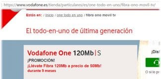 VODAFONE lanza ONE TOTAL desde 112€/mes.