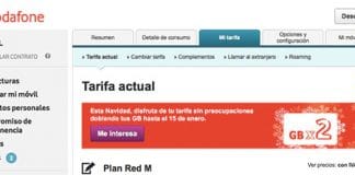 VODAFONE lanza su 2X1 en NAVIDAD en datos por 3€.
