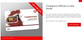 Vodafone regala la SIM de sus tarifas Yu sin saldo sin cobrar transporte. La opción perfecta para coger 2 SIM con tu pareja.