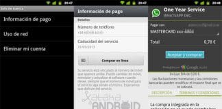 WhatsAPP la plataforma lider en mensajería en Android pronto dejará de ser gratuita. Han actualizado el WhatsAPP para integrar pagos de Google Play.