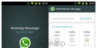 WhatsAPP ofrece descuentos en su renovación de pago por pagar 3 o 5 años de golpe del servicio.