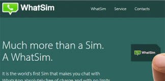 WHATsim una SIM de datos solo para WhatsAPP por 10€ al mes que cobra en función del uso de vídeo/sms etc.