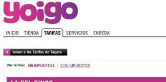 YOIGO mejora su tarifa LA DEL CINCO DE TARJETA permitiendo acumular el trafico de 1GB diario en prepago.