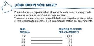 Pagar a plazos móviles con Yoigo tendrá una pequeña comisión inicial de máximo 30€.