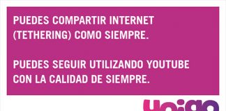 YOIGO recula y permitirá tethering y no limitará vídeos.