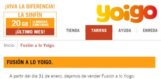 YOIGO renuncia a la convergencia cerrando Fusión a lo YOIGO