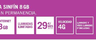 YOIGO hace definitiva la SINFIN reduciendo el tráfico incluido de 20GB a 8GB.